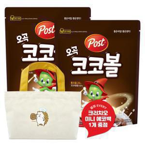 [포스트]포스트 오곡코코볼 시리얼 1kg 2개 +크리치오 미니 에코백(노랑)