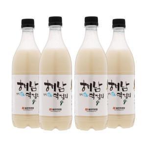 삼산주조장 해남찹쌀생막걸리 9도 750ml x4