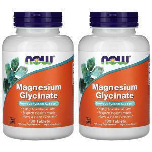 [나우푸드](아이허브) 2개X 마그네슘 글리시네이트 180정 해외직구