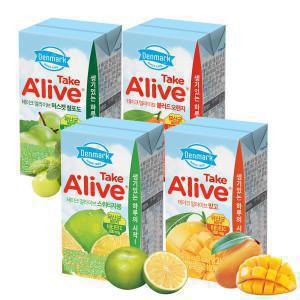 [동원덴마크우유]동원 테이크얼라이브 120ml x 48개 / 블러드오렌지 머스캣청포도 망고 스위티자몽 / 골라담기