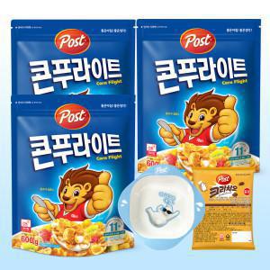 [콘푸라이트]포스트 콘푸라이트 600g 3개+오즈맨 시리얼볼+시리얼 30g