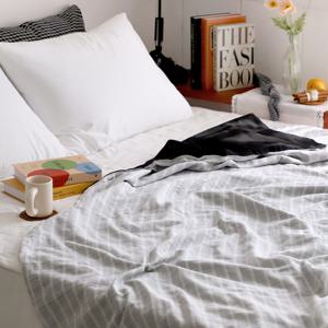 까사베르데 라야 슬러브 블랙&화이트 양면 여름이불