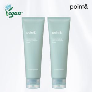 [포인트앤] point& 비건 수분촉 약산성 베지 클렌징폼 150g X 2개