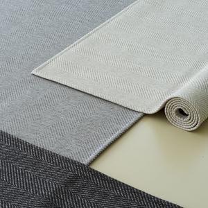 워셔블 라탄룩 헤링본 자카드 러그 카페트 3color