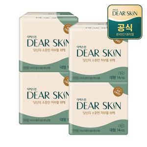 디어스킨 생리대 대형 14P x 4팩