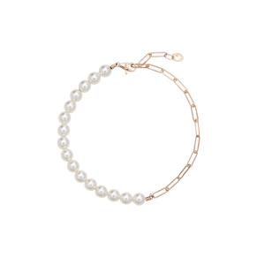 [티르리르] 14K 핑크골드 듀펄 스와 진주 팔찌 TBSK4P00159M