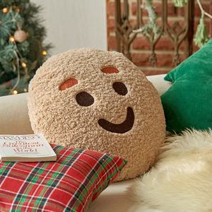 홀리데이 자수 쿠션_진저쿠키