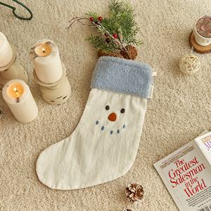 크리스마스 눈사람 양말주머니