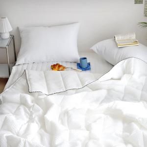 까사베르데 아워썸머 화이트 리플 여름 차렵이불 베개커버 단품/세트