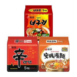 농심 신라면 10봉 + 안성탕면 10봉 + 얼큰한너구리 10봉