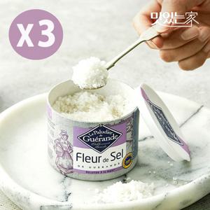 프랑스 프리미엄 게랑드소금 토판천일염 플뢰르드셀 125g x 3개