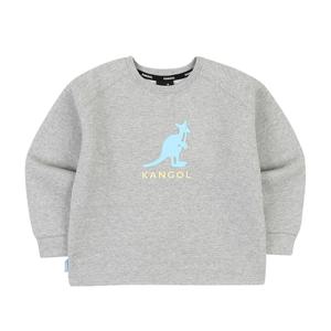 빅 로고 스판 트레이닝 크롭 탑 PD 0009 멜란지 그레이