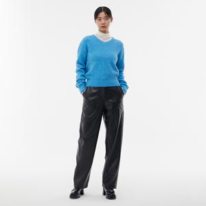 랩[정가 89,900] 뒤밴딩 와이드 레더 팬츠 AP4LPA60