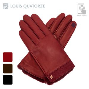 루이까또즈 시그니처 붙박 여 가죽장갑 MGLQG10836