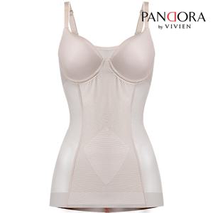 [판도라by비비안] 체형보정 파워넷 바디쉐이퍼 치마올인원 bt3737