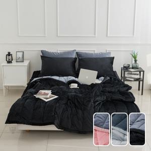 케렌시아 빌리 리버서블 극세사 이불베개세트 퀸(차렵이불퀸+베개커버2P)