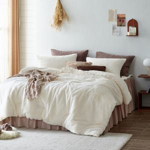 자가발열 프리미엄 라셀 시어링퍼 극세사 침구 풀세트 _Q (3컬러)