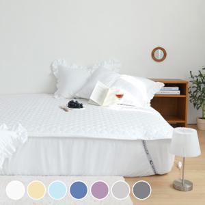 라떼 고급 순면 고정밴드 침대패드 (SS/Q) 7colors