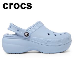 [크록스] 클래식 플랫폼 라인드 클로그 우먼 207938-4NS