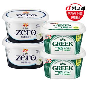 요플레 그릭요거트 마일드/ZERO 무당 플레인 400g 3개/4개/6개