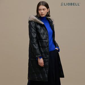 [최초가 299,000원]  밍크 카라 핫 멜트 후드 다운 쟈켓