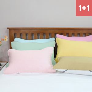 [1+1 균일가] 국내생산 편리한 믹스 순면 밴딩 베개커버 4060 5070