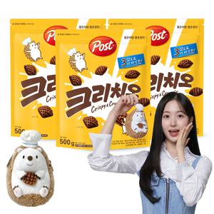 포스트 크리치오 시리얼 500g x3+크리치오 파우치키링