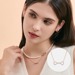 [메트로시티 주얼리] 스틸라 14K 로즈 네크리스 A233GN1357R4A