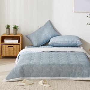 포슬리 시원한 여름 침구세트 시어서커 얇은 차렵 이불세트 베개 SS