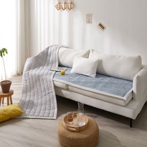 포슬리 여름 쇼파패드 쿨 시어서커 소파 매트 깔개 커버 3인용