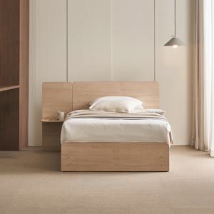 에몬스 플랫온 LED 호텔침대 SS세트(사이드패널1+휴 플랫탑매트)