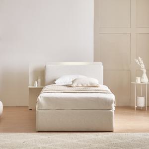 에몬스 세런 패브릭 LED 호텔침대 SS세트(사이드패널1,매트별도)