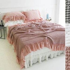 시원한 로맨틱 프릴 모달 와플 여름 쿨 이불(S Q K)