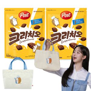 포스트 크리치오 시리얼 500g x2+크리치오 미니에코백