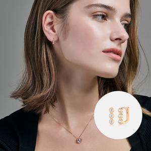 [메트로시티 주얼리] 코르테 14K 로즈 귀걸이 A241GE0118R4A