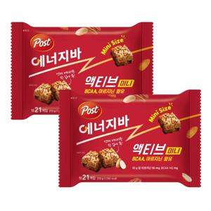 포스트 에너지바 액티브 미니 210g x2개