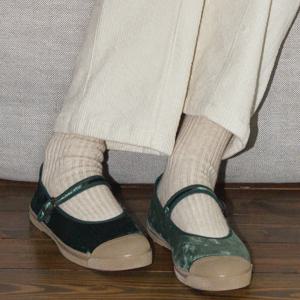 VELVET MARY JANE - GREEN