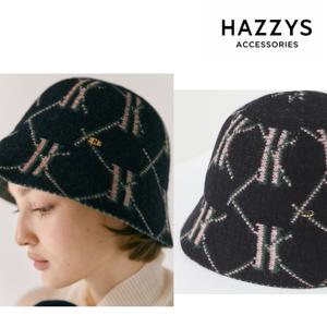 [겨울모자][HARIATO] 네이비 울혼방 버킷햇 HIHE5F801N2