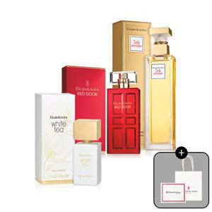 화이트티EDP 30ml+5번가EDP 30ml+레드도어EDT 30ml[정품쇼핑백+선물박스]+느슨핸드크림 40ml
