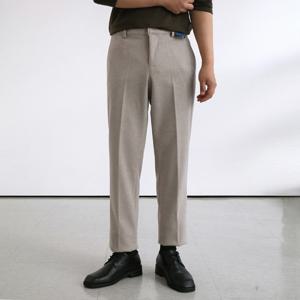 하프밴딩 남성 기모정장바지 겨울 테이퍼드핏 슬랙스