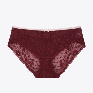 [NEW FIT]Y-STUDIO 아웃밴드 버건디 여성 레이스팬티YSWPA706