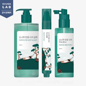 소나무 진정 시카 샴푸 400ml + 두피 앰플 15ml + 두피 토닉 100ml 세트