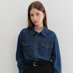 던스트 UNISEX CLASSIC DENIM SHIRT MIDNIGHT BLUE_UDSH5A101B3