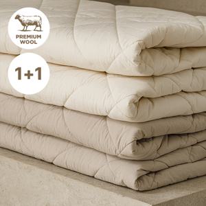 [전용가방]1+1 호주산 100% 양모패드 프라마 2COLOR 고밀도 60수 순면 침대패드(SS)(K)