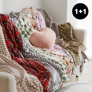 1+1 부드러운 극세사 밍크담요 9종택2(특대형)