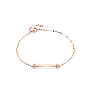 [GB] LD 트라이엄프 사파이어 L BAR 라인 10K GOLD 팔찌 LWT25001T