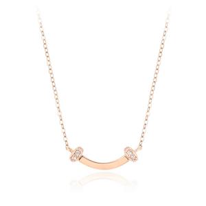 [GB] LD 트라이엄프 미니 사파이어 L BAR 라인 14K GOLD 목걸이 LNT25001T