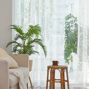 레이스 긴창형 아일렛커튼 2종택1