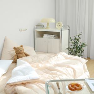 60수 순면 아사 커스터드 유아 차렵이불 1color