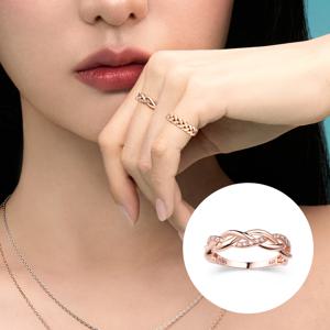 [스톤헨지] 브레이드 14K 브라운 다이아 반지 SA25A40F